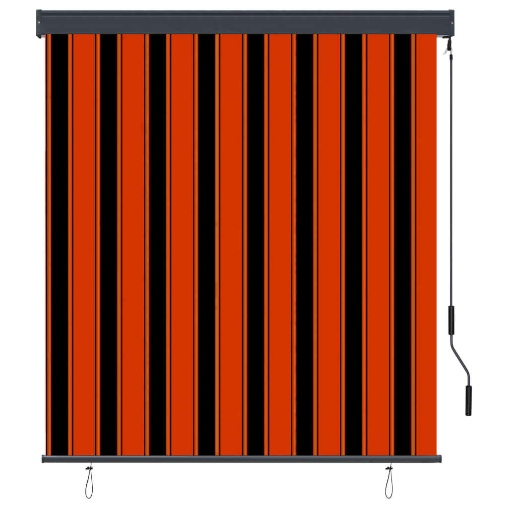 Außenrollo 140x250 cm Orange und Braun