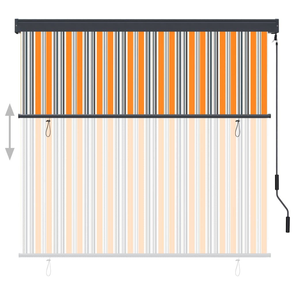 Außenrollo 160x250 cm Gelb und Blau