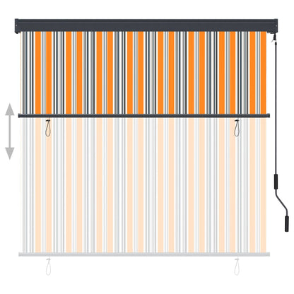 Außenrollo 160x250 cm Gelb und Blau