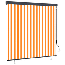 Außenrollo 160x250 cm Weiß und Orange