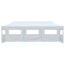 Pop-Up Partyzelt Faltbar mit 5 Seitenwänden 3x9 m Weiß