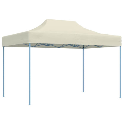Profi-Partyzelt Faltbar 3×4 m Stahl Creme