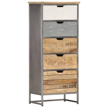 Beistellschrank mit Schubladen 45x30x105 cm Mango Massivholz