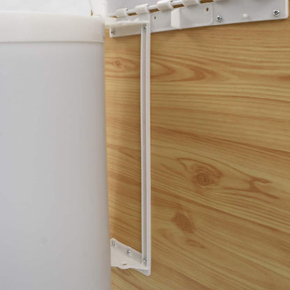 Küchen-Einbau-Mülleimer Kunststoff 8 L Weiß 27 x 29 cm