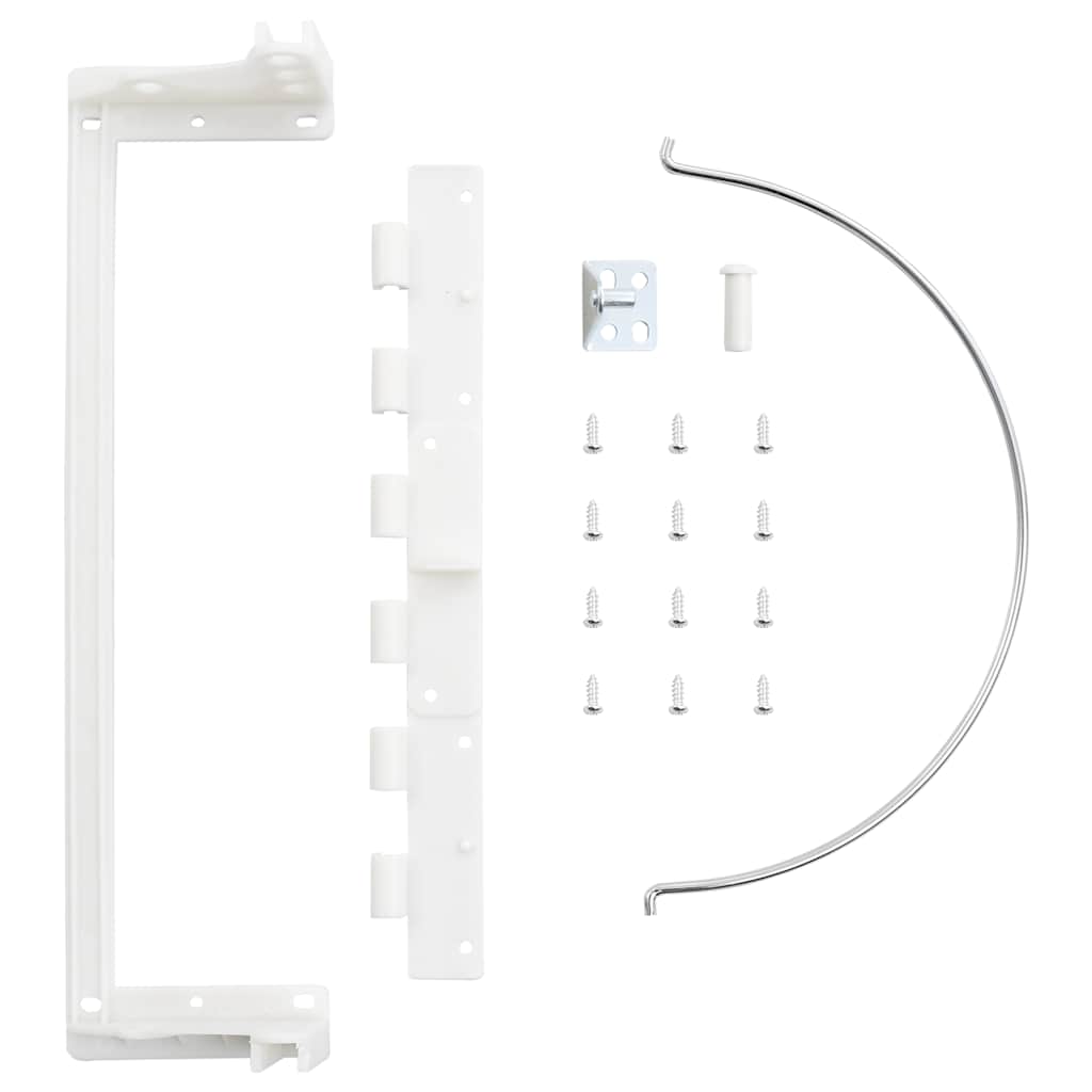 Küchen-Einbau-Mülleimer Kunststoff 8 L Weiß 27 x 29 cm