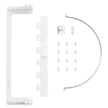 Küchen-Einbau-Mülleimer Kunststoff 12 L Weiß 27 x 31 cm