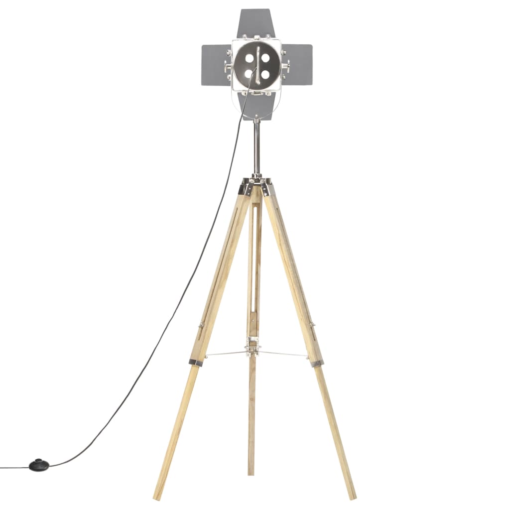 Stehleuchte Dreibein Massivholz Mango 140 cm