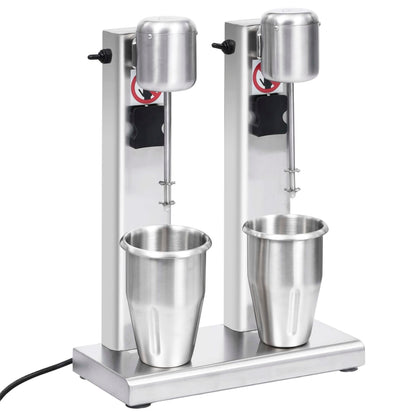 Milchshake-Mixer mit zwei Bechern Edelstahl 2 L