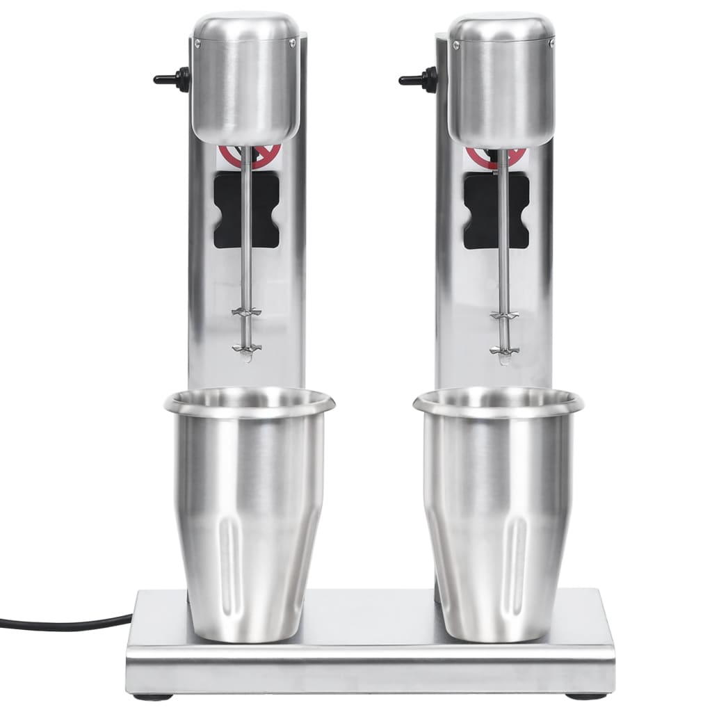 Milchshake-Mixer mit zwei Bechern Edelstahl 2 L