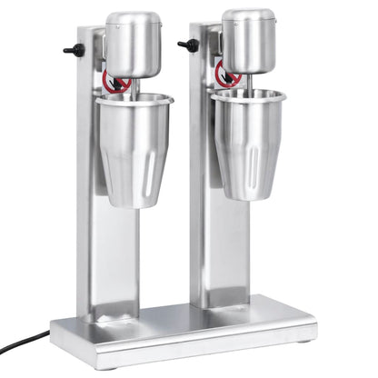 Milchshake-Mixer mit zwei Bechern Edelstahl 2 L