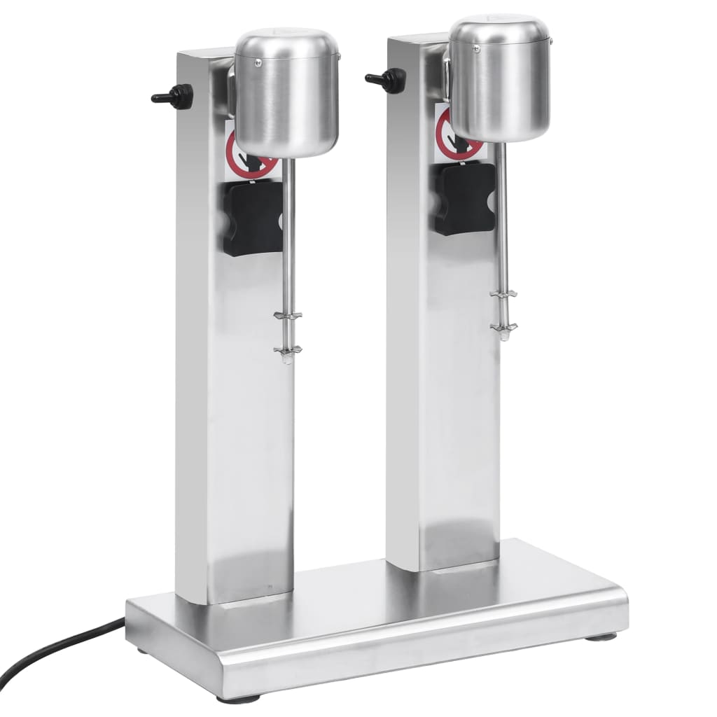 Milchshake-Mixer mit zwei Bechern Edelstahl 2 L