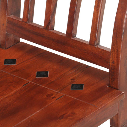 Sitzbank 111 cm Massivholz Akazie