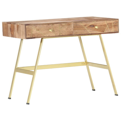 Schreibtisch mit Schubladen 100x55x75 cm Massivholz Akazie