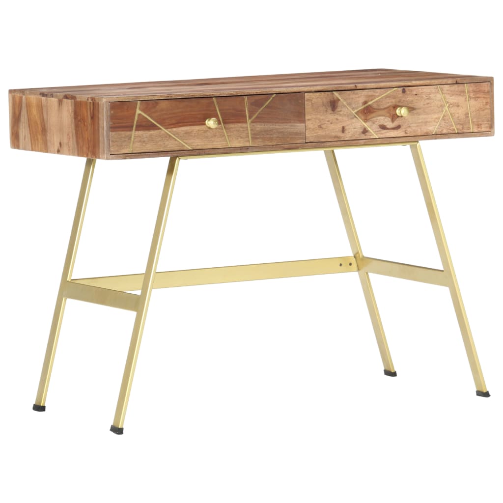 Schreibtisch mit Schubladen 100x55x75 cm Massivholz Akazie