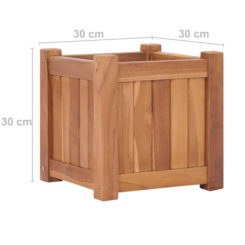 Hochbeet 30x30x30 cm Massivholz Teak