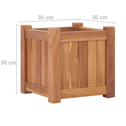 Hochbeet 30x30x30 cm Massivholz Teak