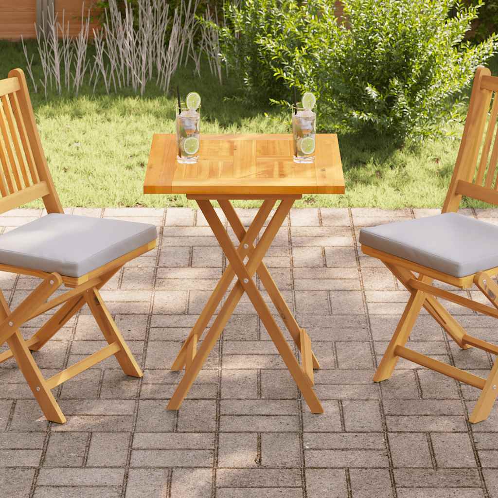 Tischplatte Massivholz Teak 60×60×2,5 cm