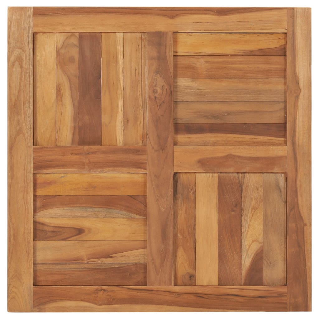 Tischplatte Massivholz Teak 70×70×2,5 cm