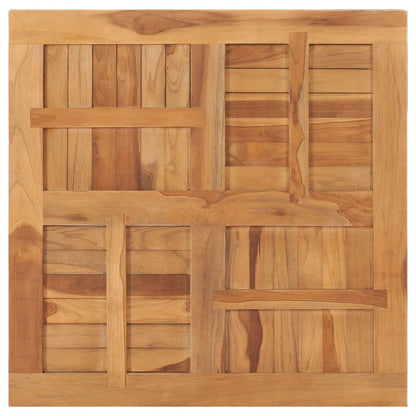Tischplatte Massivholz Teak Quadratisch 80×80×2,5 cm