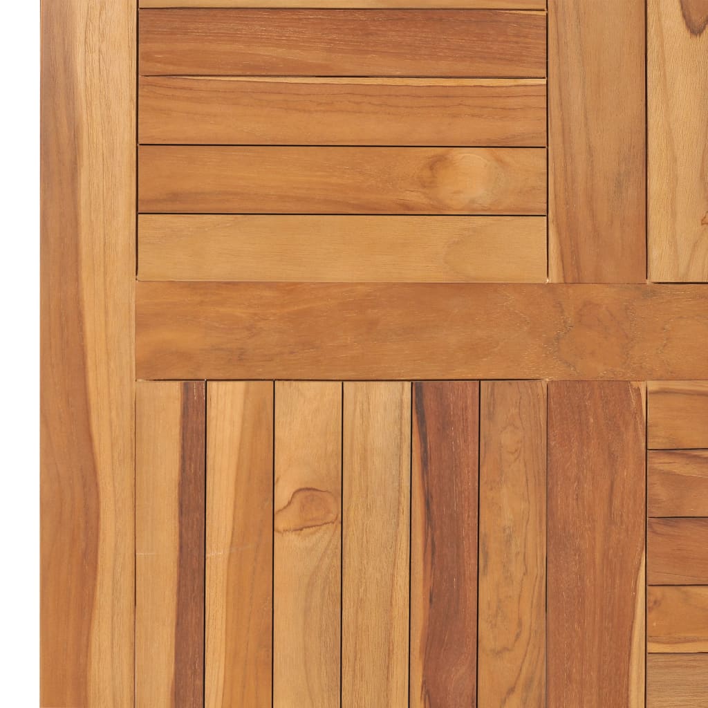 Tischplatte Massivholz Teak Quadratisch 80×80×2,5 cm