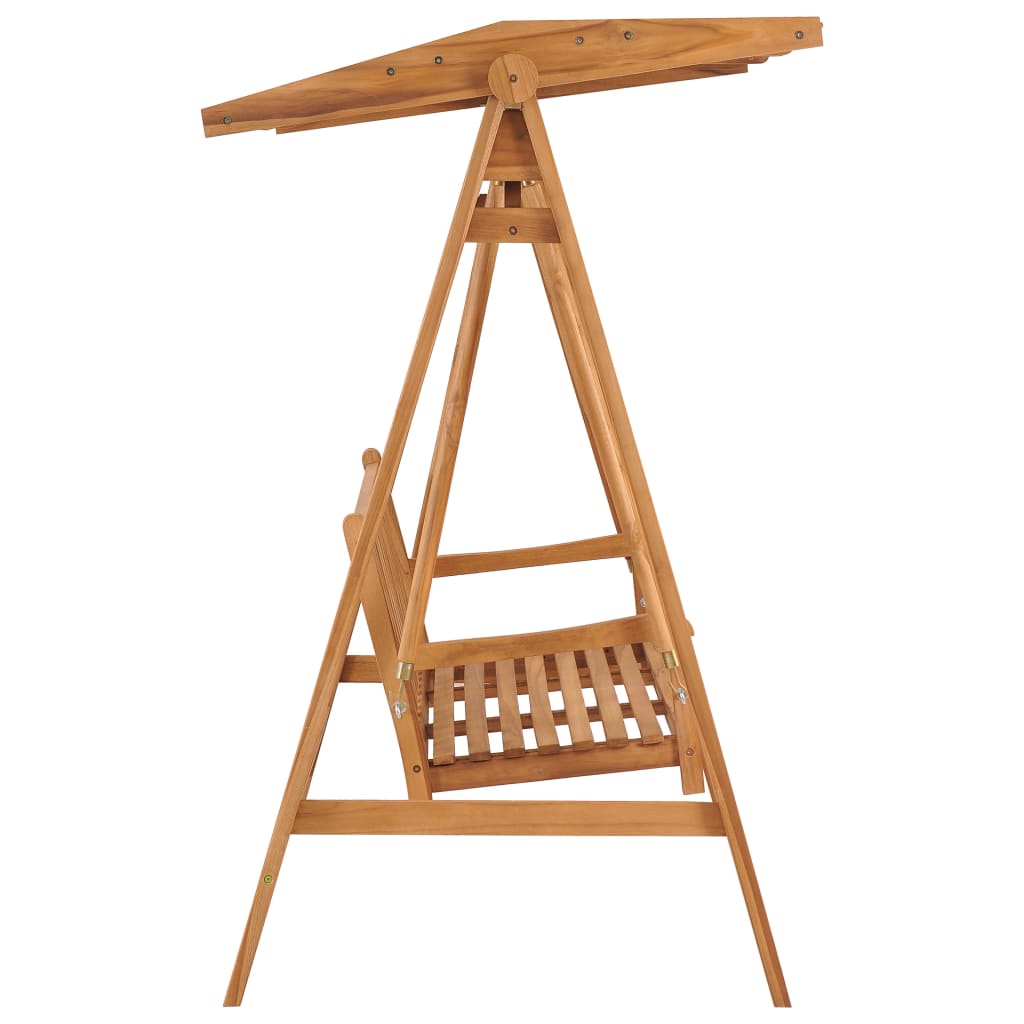 Hollywoodschaukel 170 cm Massivholz Teak