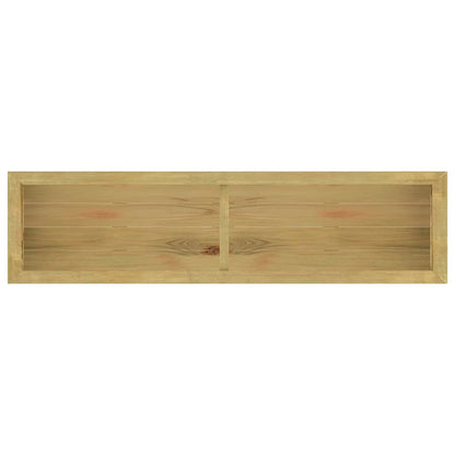 Hochbeet 196 x 50 x 100 cm Kiefernholz Imprägniert