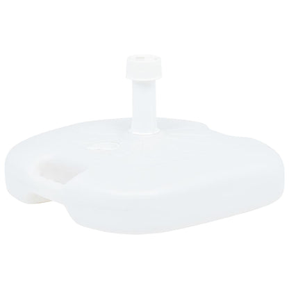 Sonnenschirmständer Sand/Wasser 16 L Weiß Kunststoff