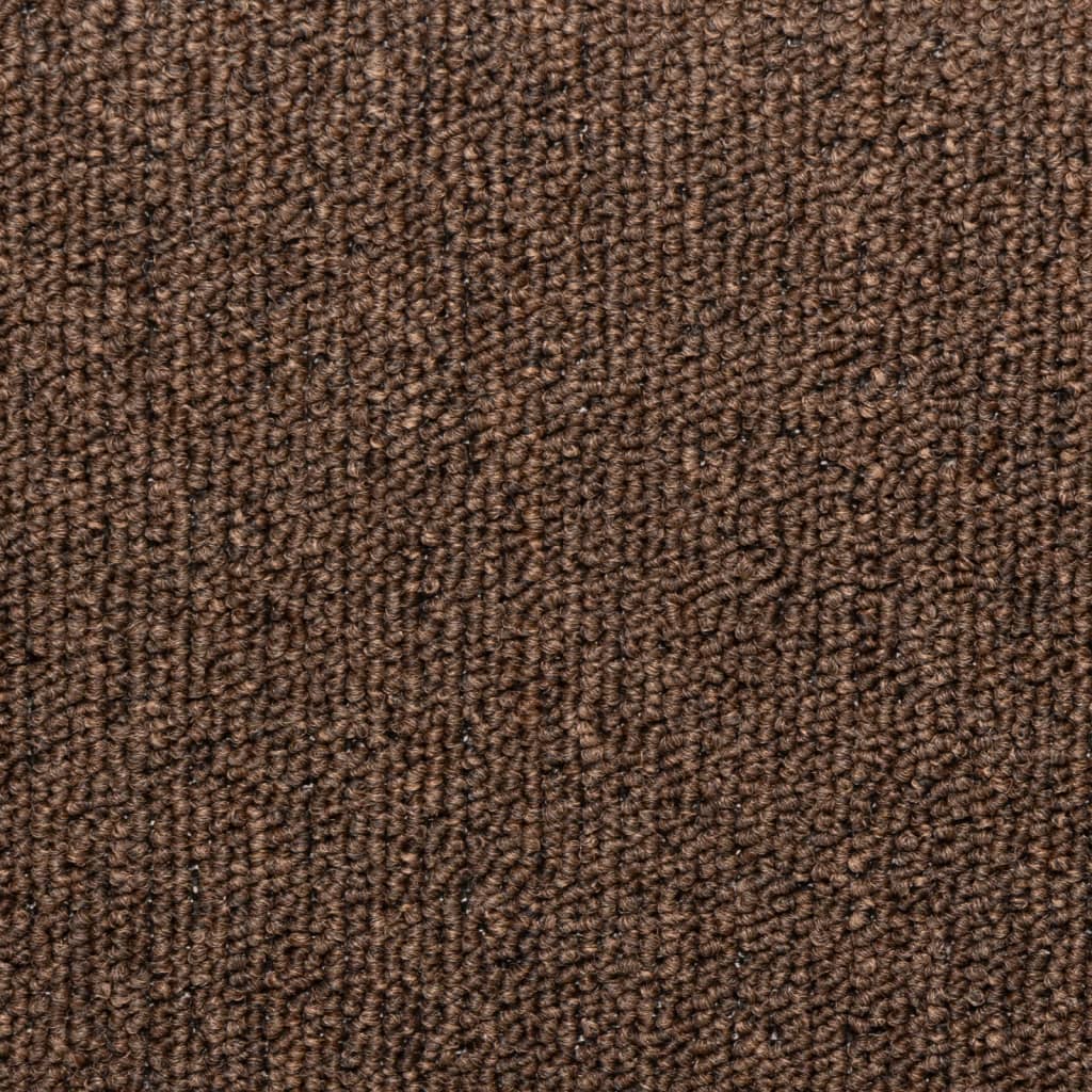 Stufenmatten 15 Stk. 65x21x4 cm Braun Rechteckiger Rand