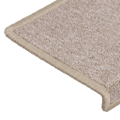 Stufenmatten 15 Stk. 65x21x4 cm Taupe Rechteckiger Rand