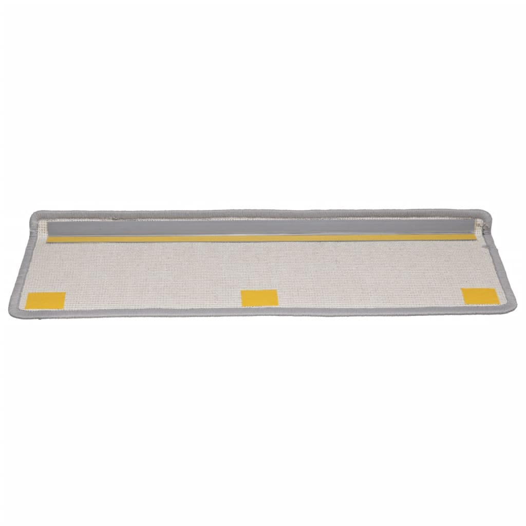 Stufenmatten 15 Stk. 65x21x4 cm Grau Rechteckiger Rand