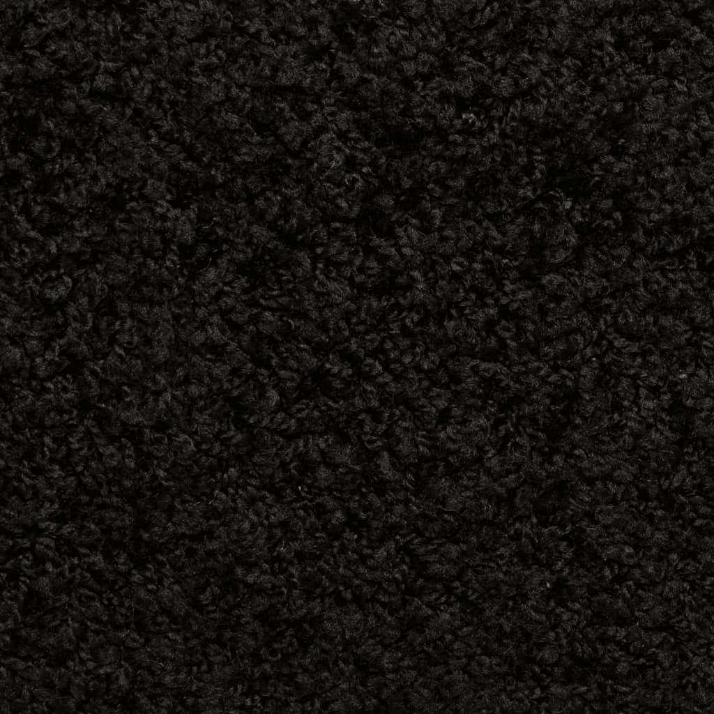 Stufenmatten 15 Stk. 65x21x4 cm Schwarz Rechteckiger Rand