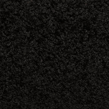 Stufenmatten 15 Stk. 65x21x4 cm Schwarz Rechteckiger Rand
