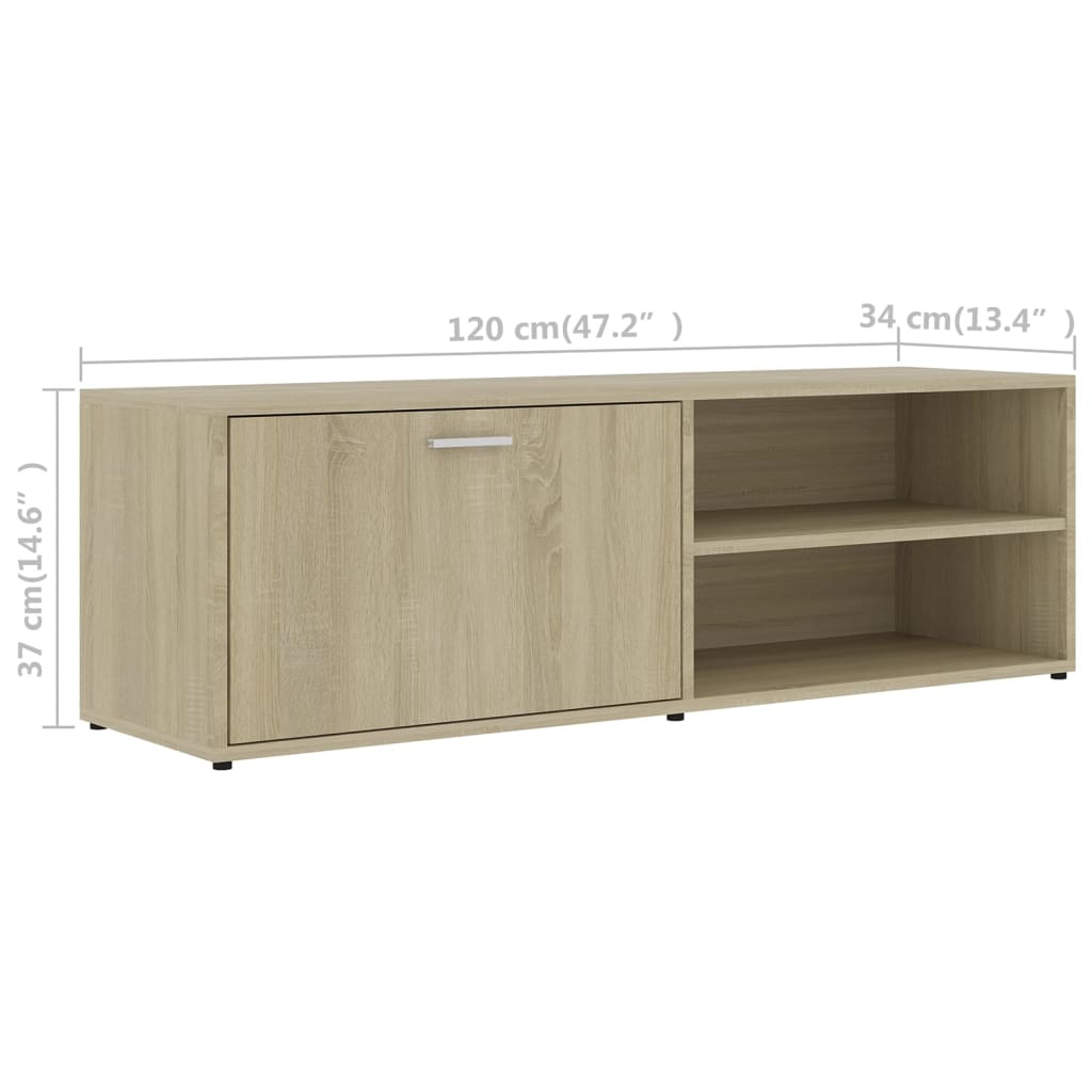 TV-Schrank Sonoma-Eiche 120x34x37 cm Holzwerkstoff