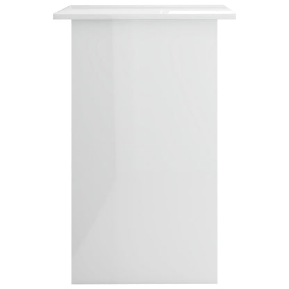 Schreibtisch Hochglanz-Weiß 90x50x74 cm Holzwerkstoff