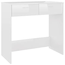Schreibtisch Hochglanz-Weiß 80x40x75 cm Holzwerkstoff