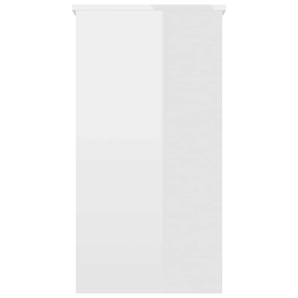 Schreibtisch Hochglanz-Weiß 80x40x75 cm Holzwerkstoff