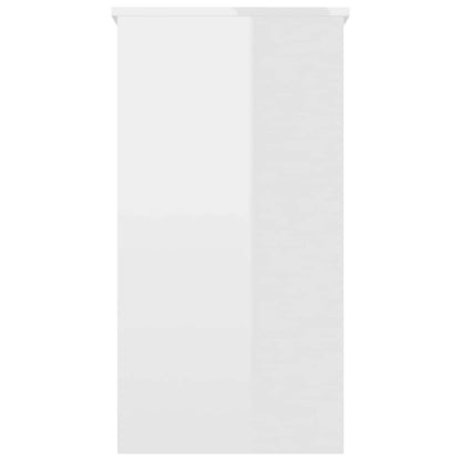 Schreibtisch Hochglanz-Weiß 80x40x75 cm Holzwerkstoff