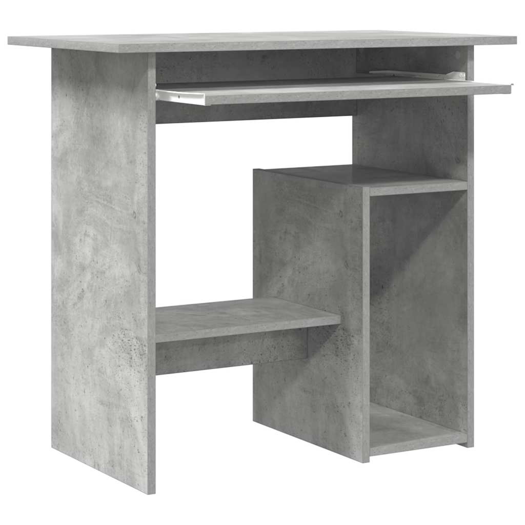 Schreibtisch Betongrau 80x45x74 cm Holzwerkstoff