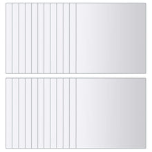 48-tlg. Spiegelfliesen-Set Quadratisch Glas