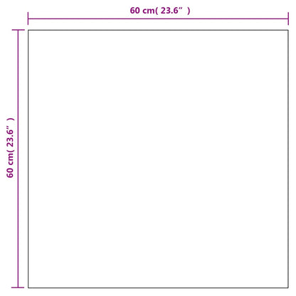 Wandspiegel 2 Stk. 60x60 cm Quadratisch Glas