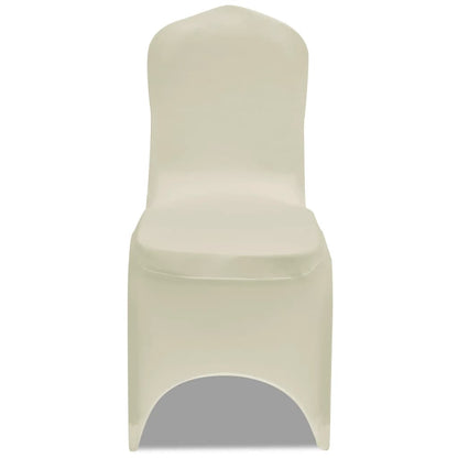 Stretch-Stuhlhussen Creme 18 Stk.
