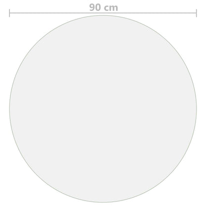 Tischfolie Transparent Ø 90 cm 1,6 mm PVC