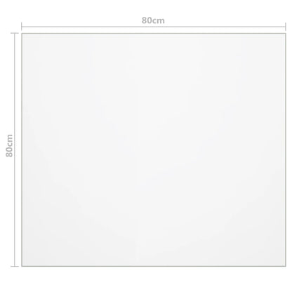 Tischfolie Transparent 80x80 cm 1,6 mm PVC
