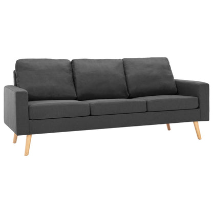 3-Sitzer-Sofa Dunkelgrau Stoff
