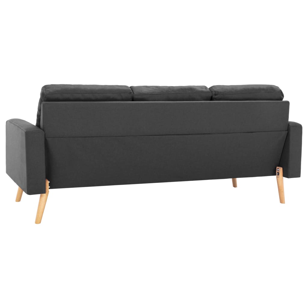 3-Sitzer-Sofa Dunkelgrau Stoff