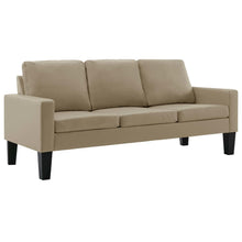 3-Sitzer-Sofa Cappuccino-Braun Kunstleder