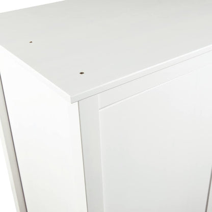 Kleiderschrank mit 3 Türen Hill Weiß 127x50x170 cm Kiefernholz