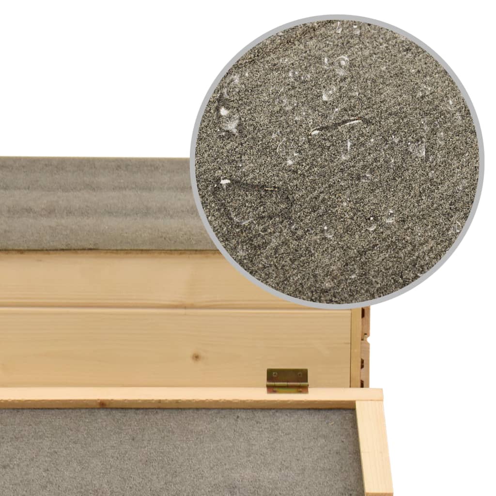 Hühnerkäfig Massivholz Kiefer 178x67x92 cm