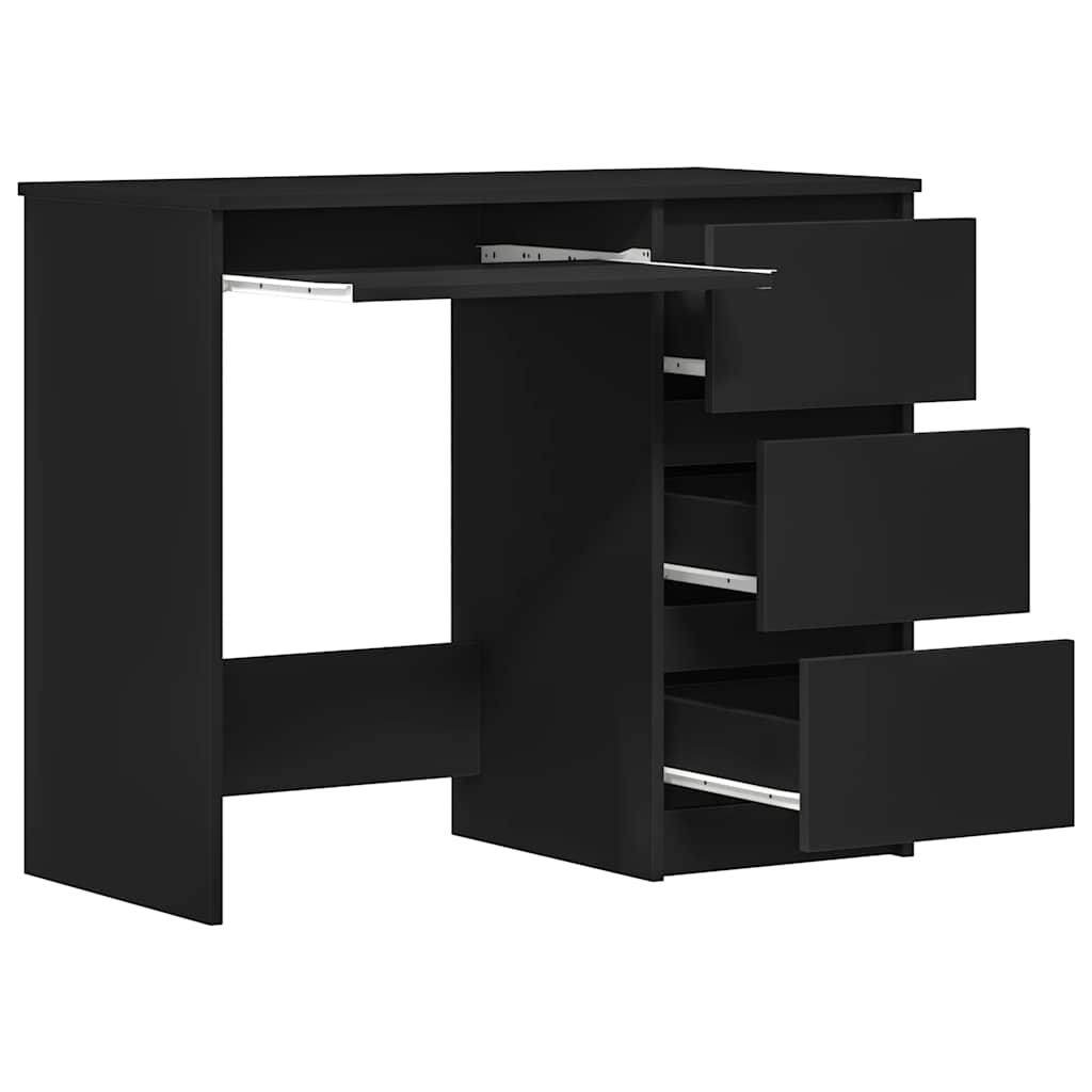 Schreibtisch Schwarz 90x45x76 cm Holzwerkstoff