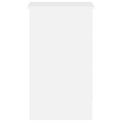 Schreibtisch Hochglanz-Weiß 90x45x76 cm Holzwerkstoff